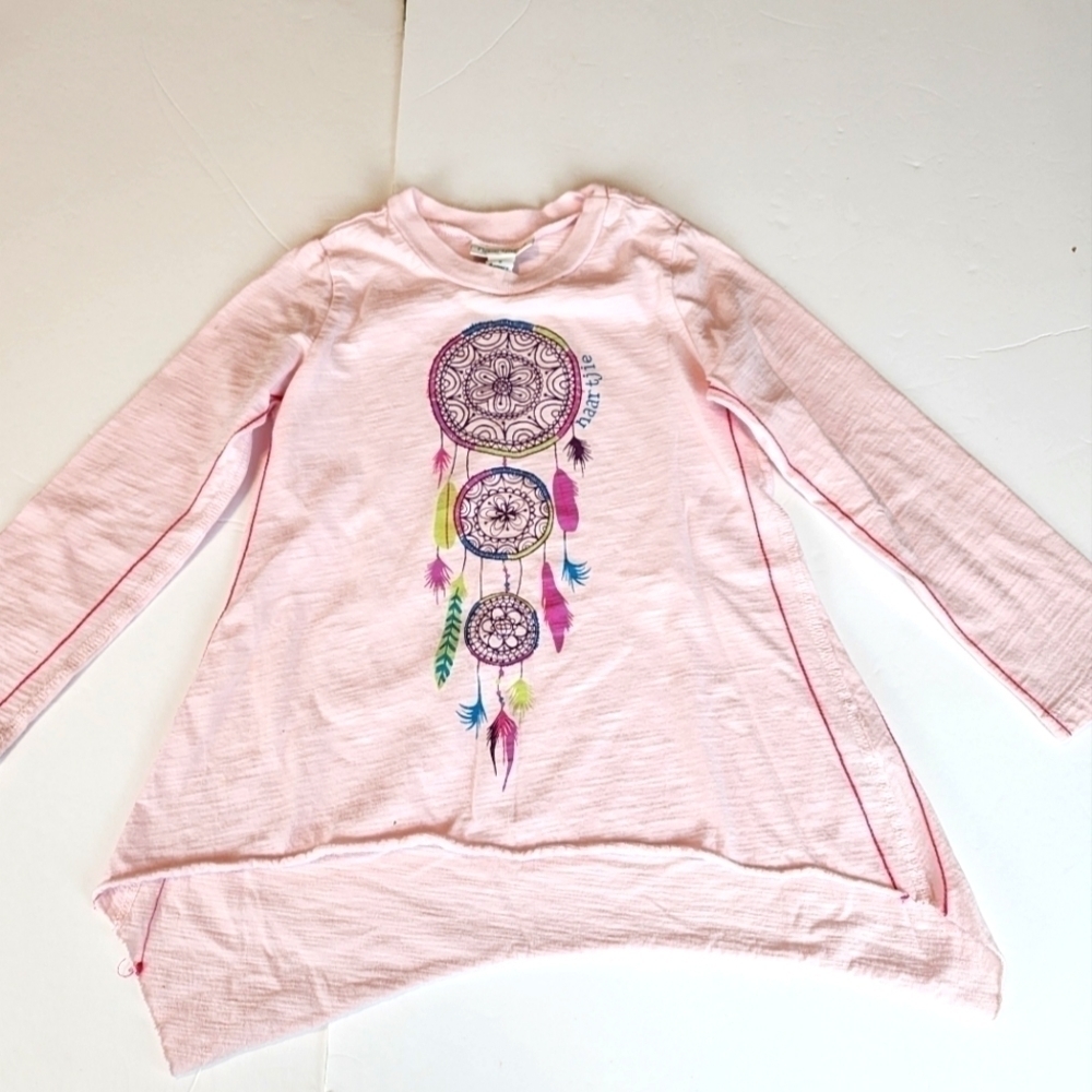 Naartjie long sleeve top size 4 girls Pink Dream catcher